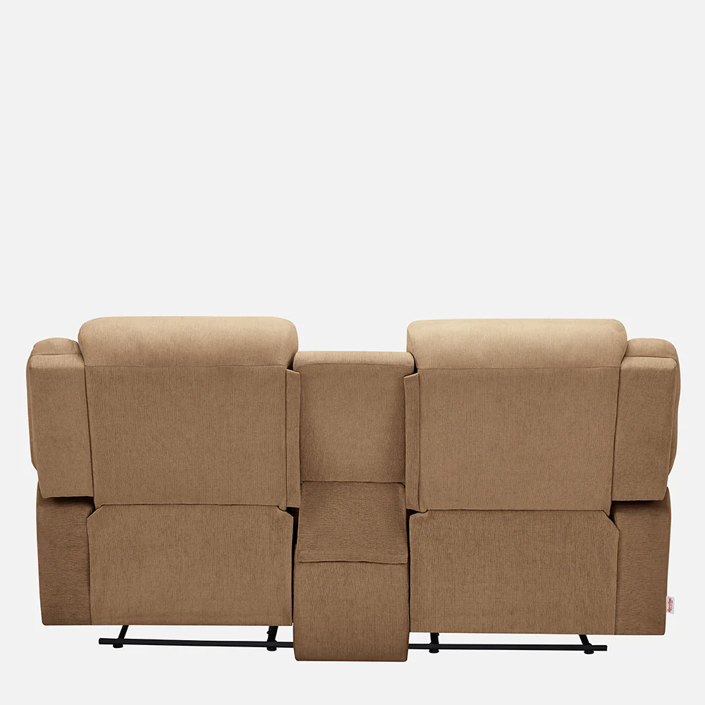 Avalon Twin Plaster Brown Fabric Recliner 2 Seater - Image 11