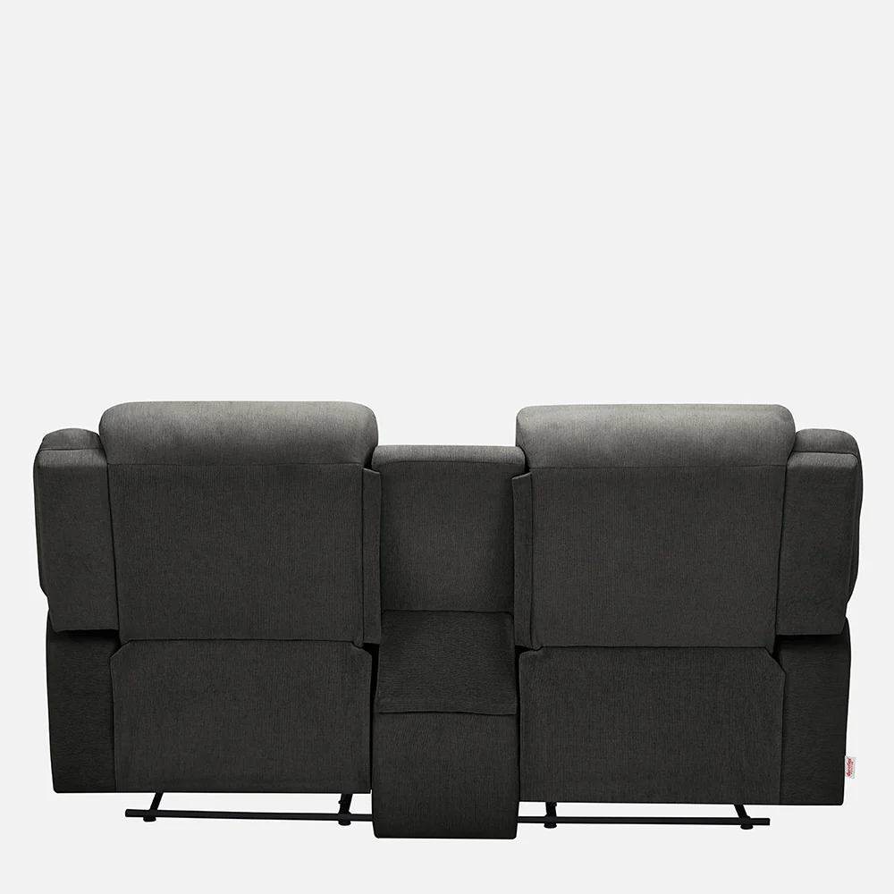 Avalon Twin Graphite Grey Fabric Recliner 2 Seater - Image 12