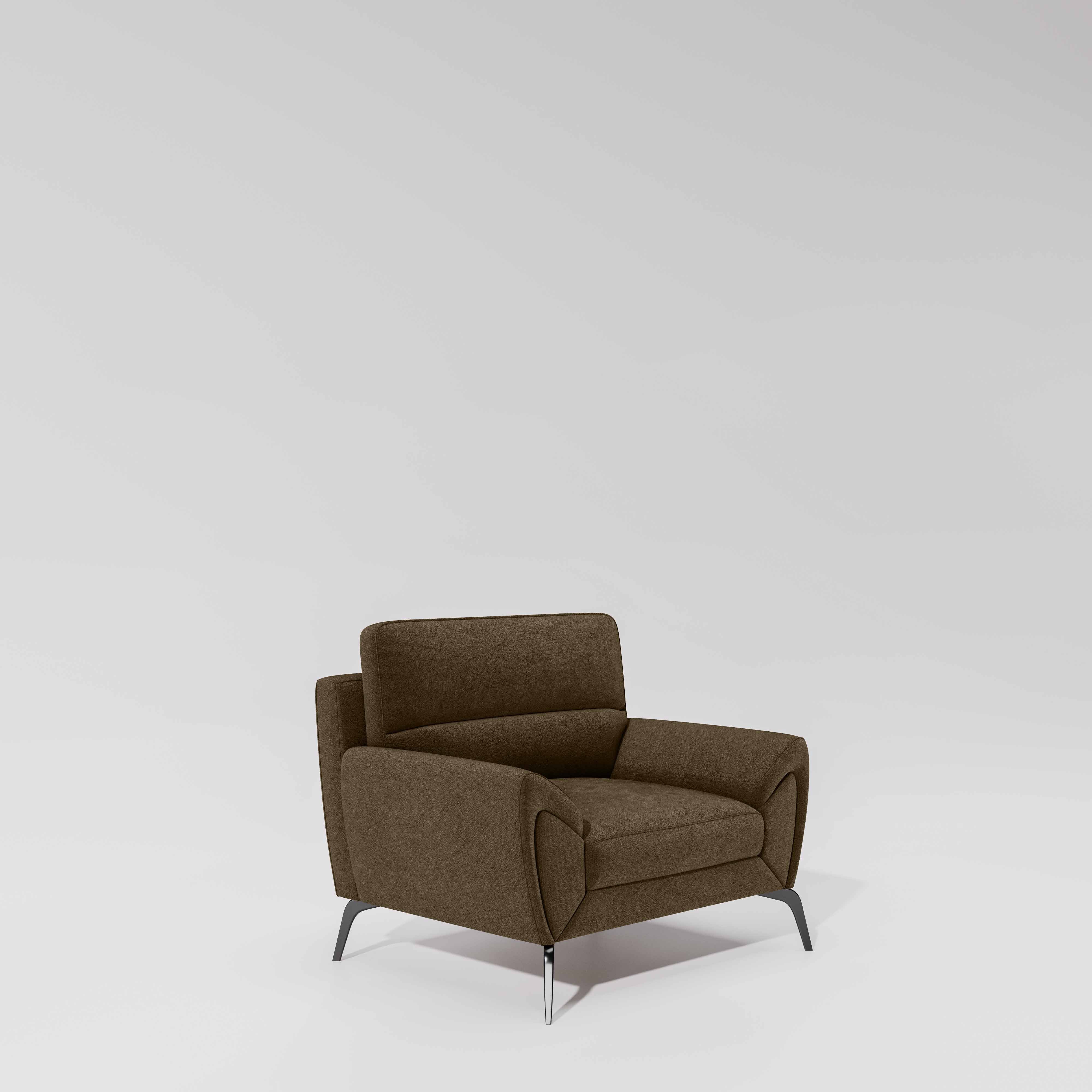 Octave 1 Seater Seater-Water & Stain Repellent Fabric - Dark earth - Image 3