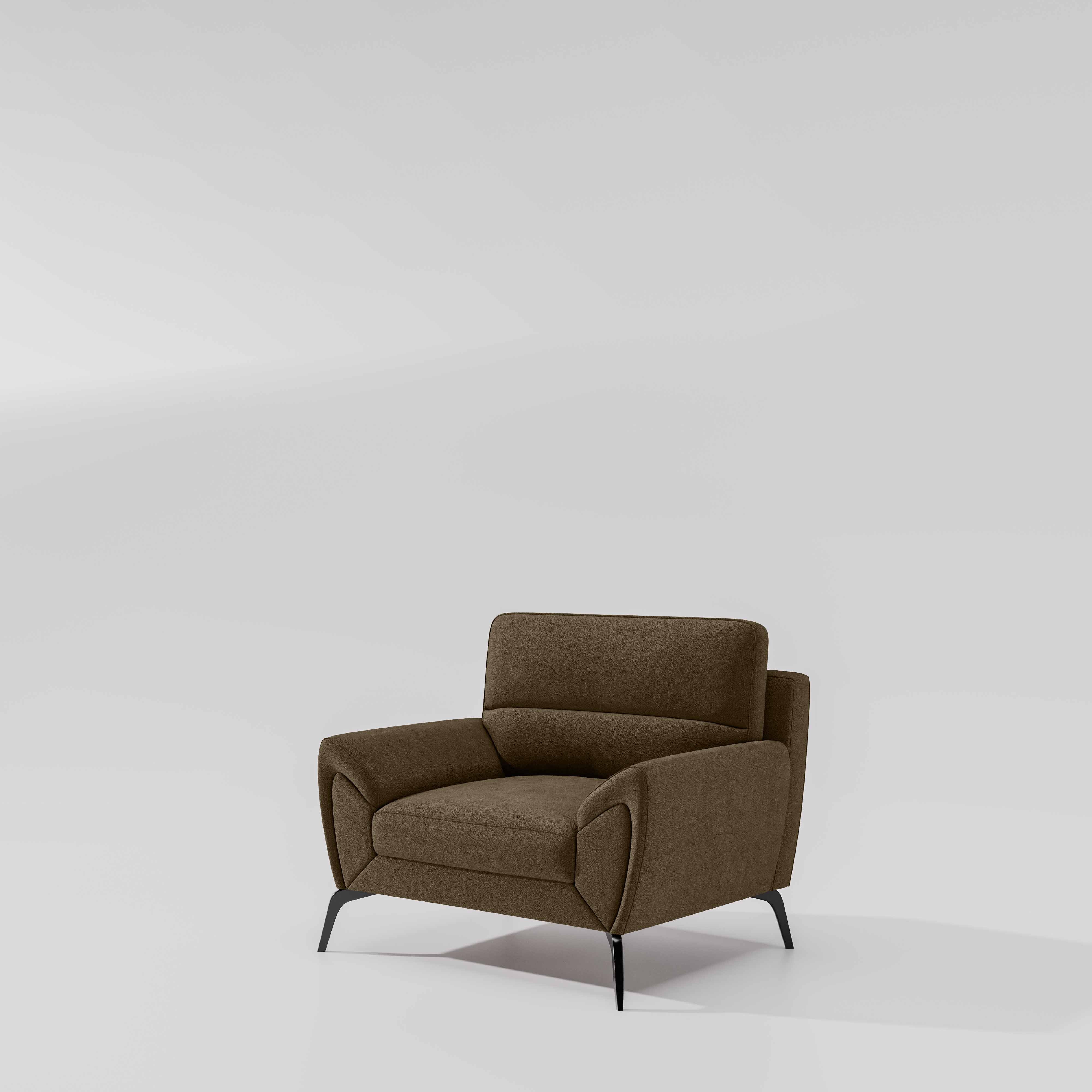 Octave 1 Seater Seater-Water & Stain Repellent Fabric - Dark earth - Image 4