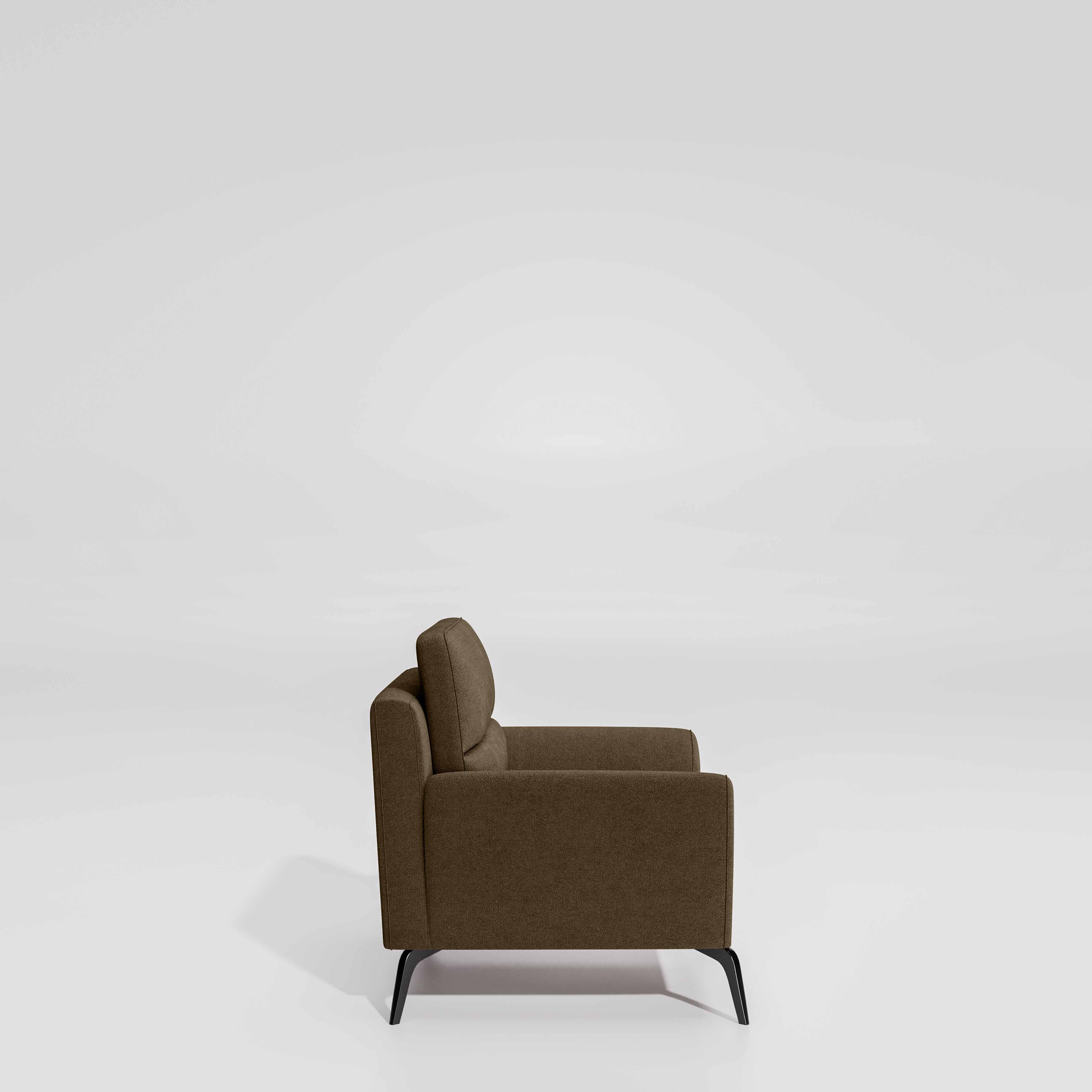 Octave 1 Seater Seater-Water & Stain Repellent Fabric - Dark earth - Image 5