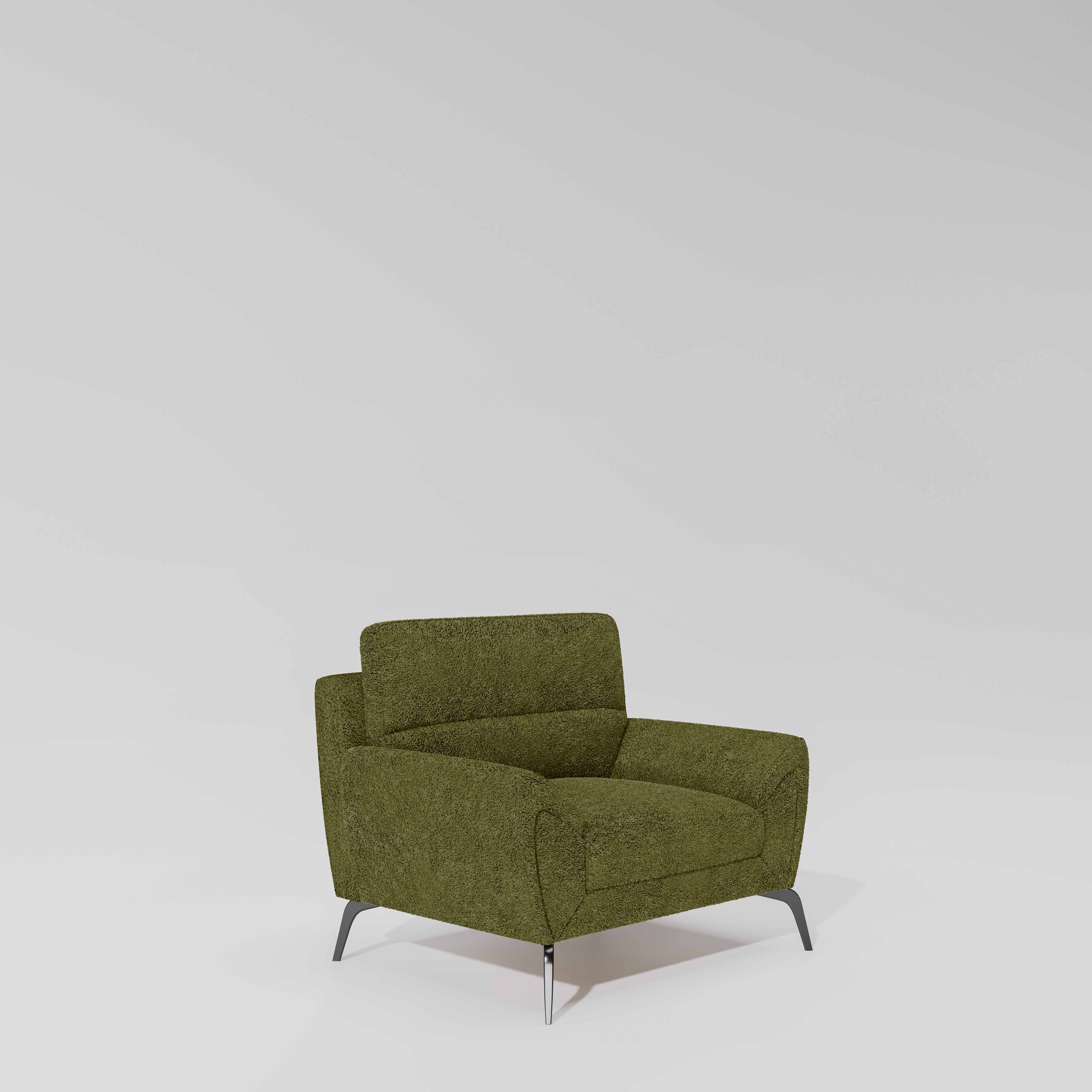 Octave 1 Seater Seater-Boucle Fabric - Dried herb - Image 3