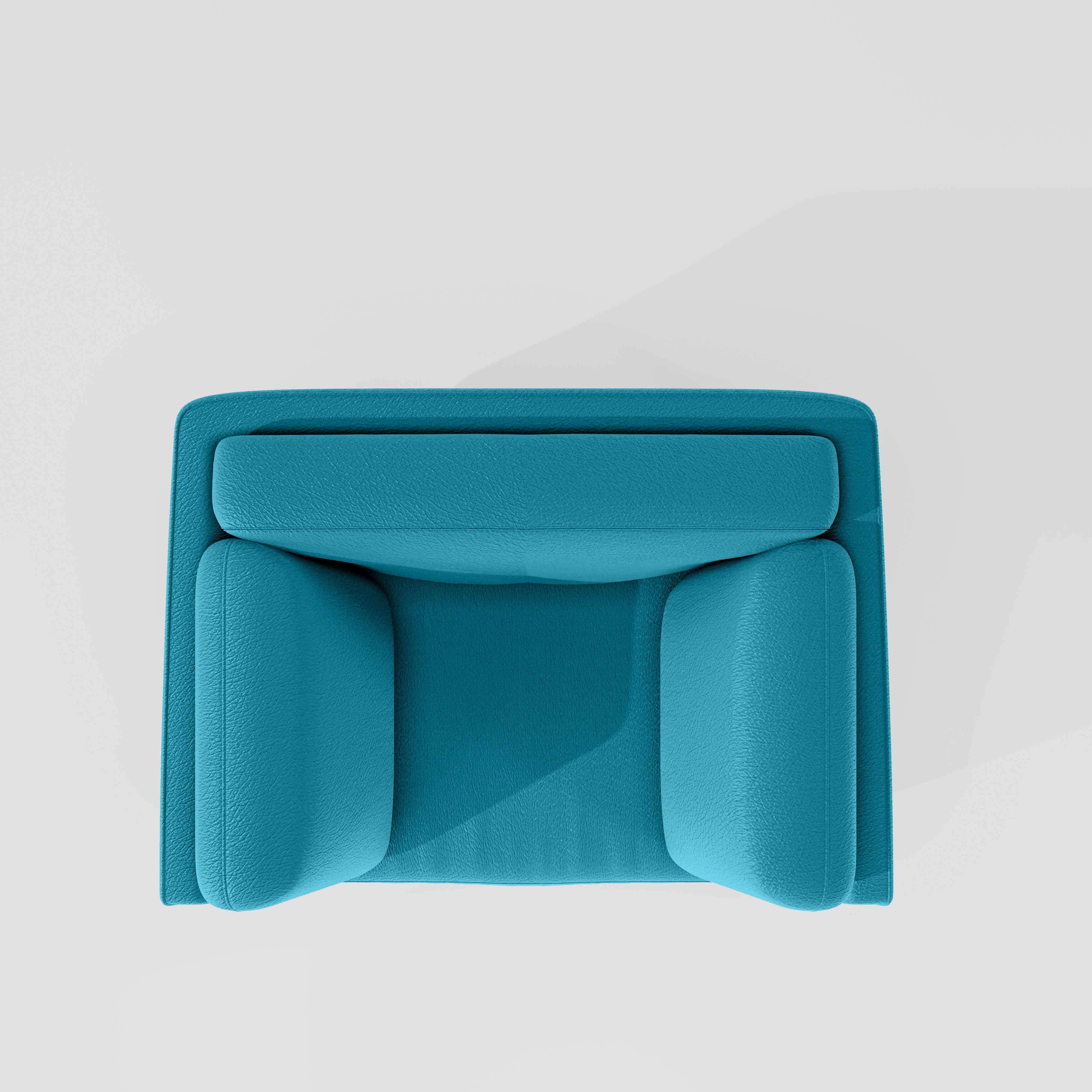 Symphony 1 Seater Suede fabric - Celestial Blue - Image 6