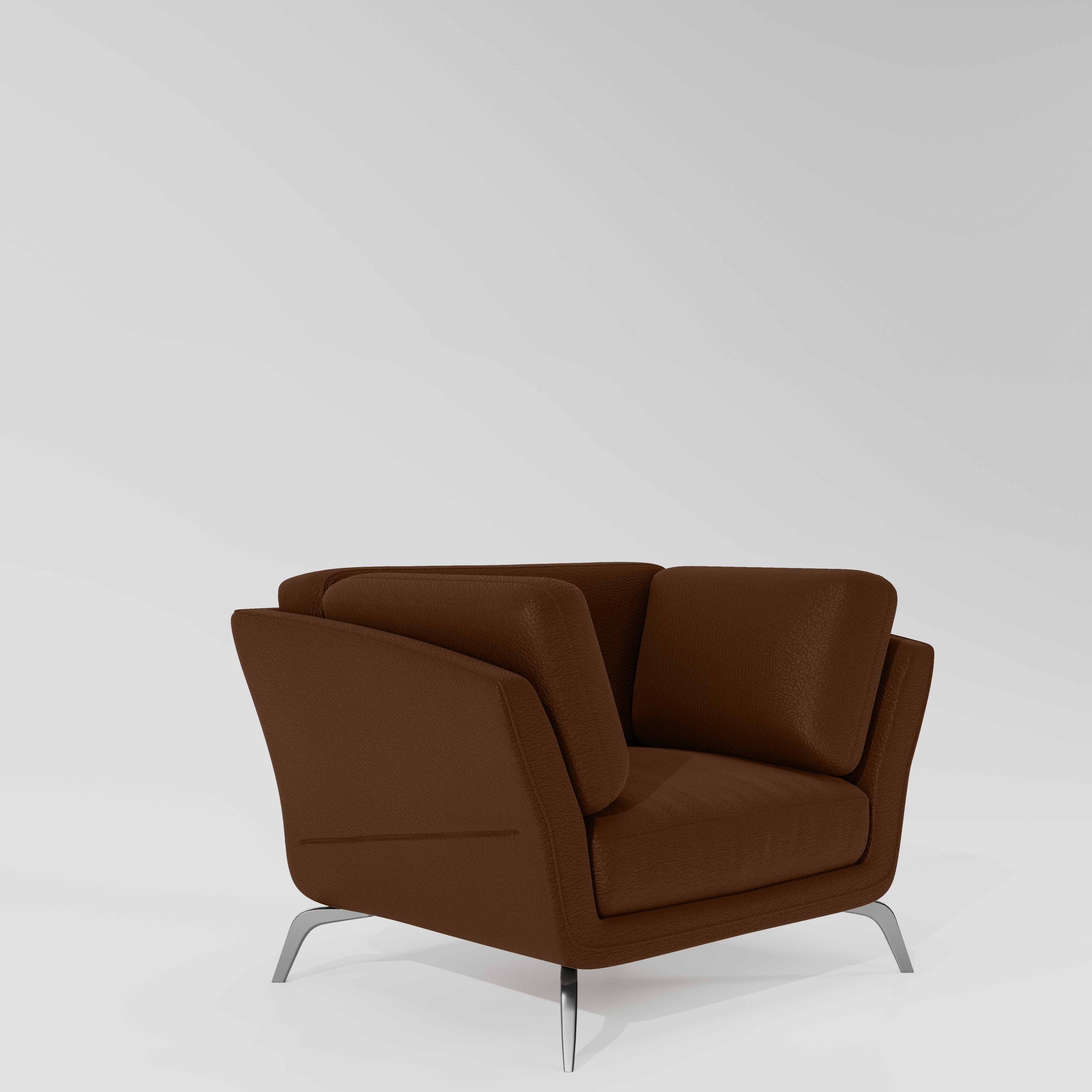 Symphony 1 Seater Suede fabric - Cappuccino - Image 3