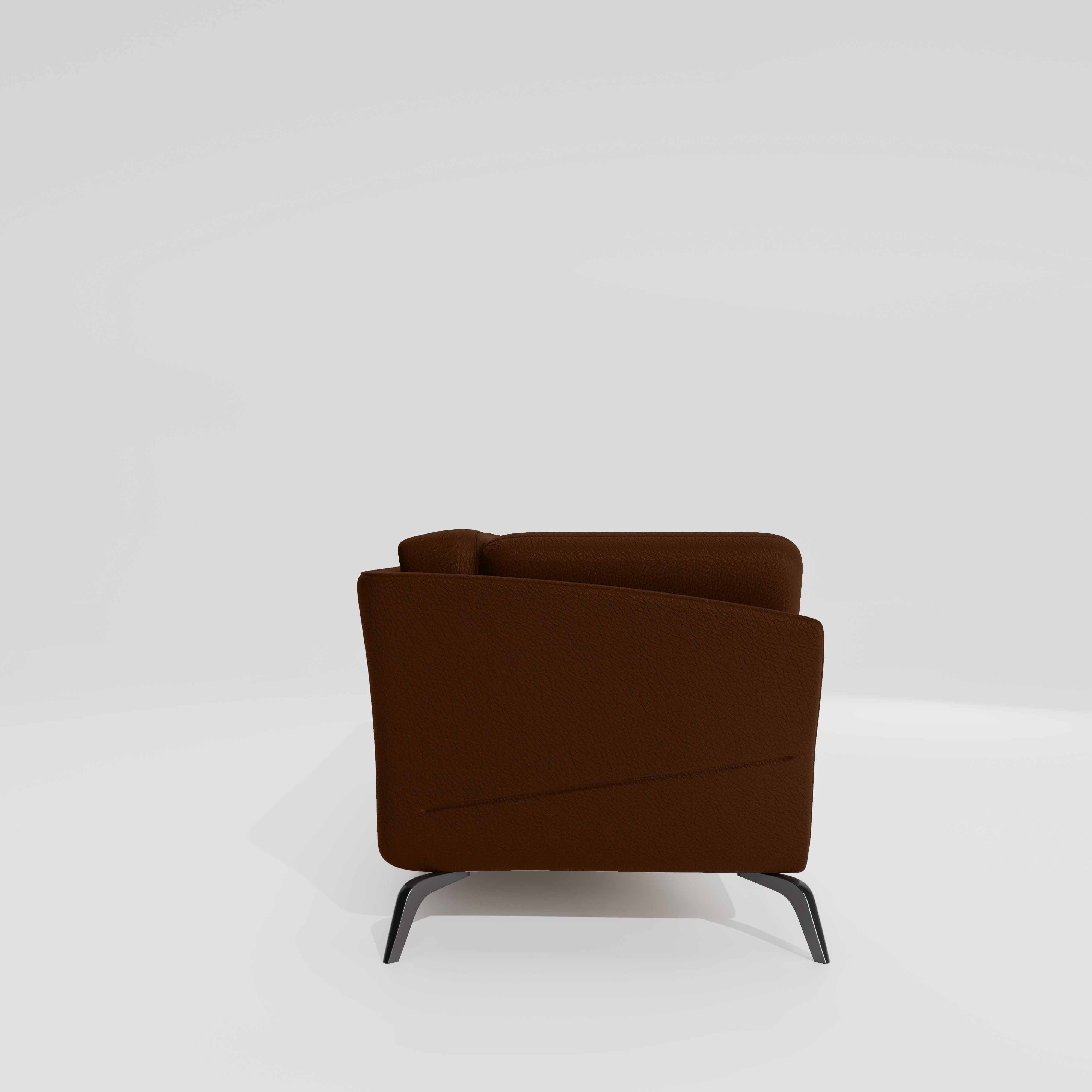 Symphony 1 Seater Suede fabric - Cappuccino - Image 5