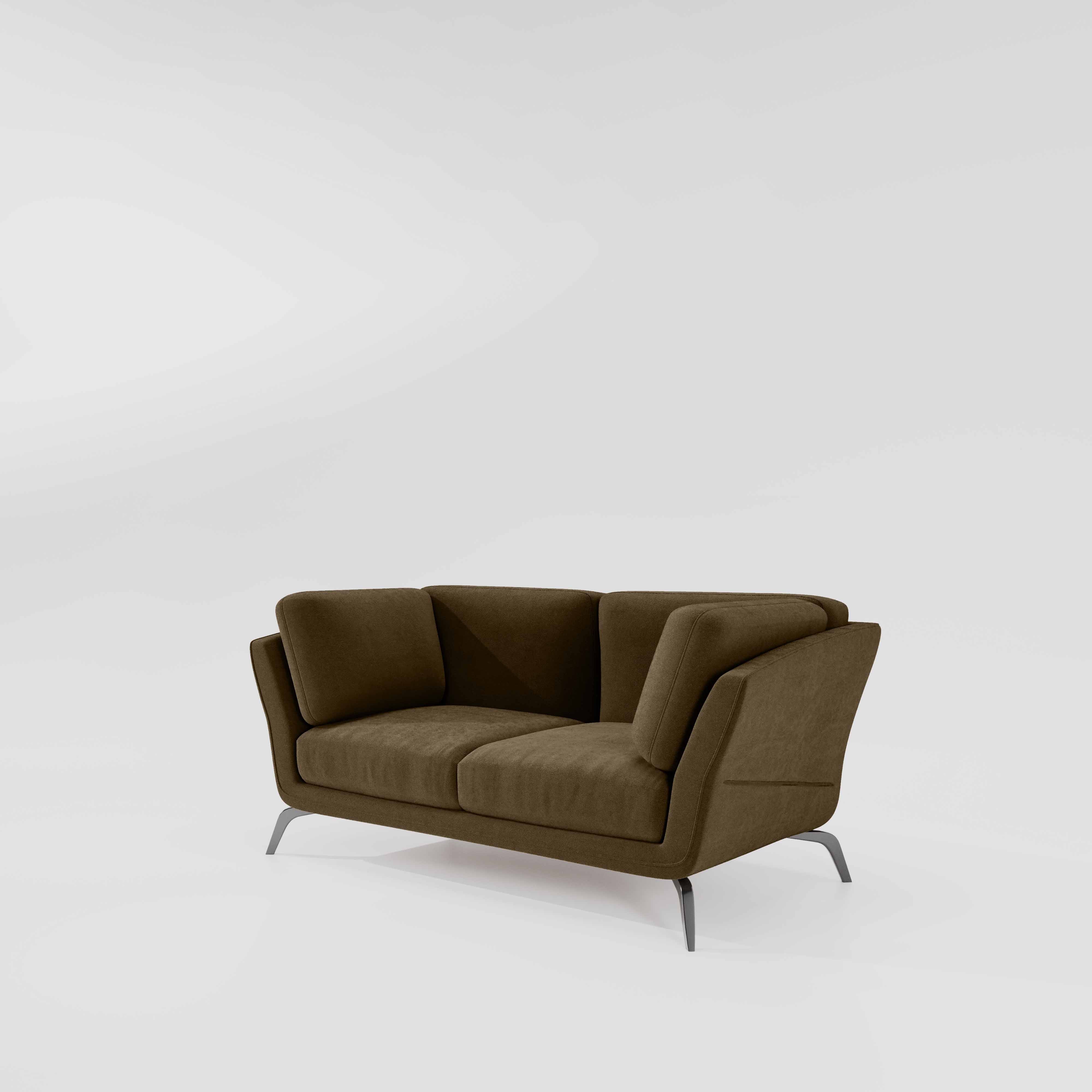 Symphony 2 Seater Water & Stain Repellent Fabric - Dark earth - Image 4