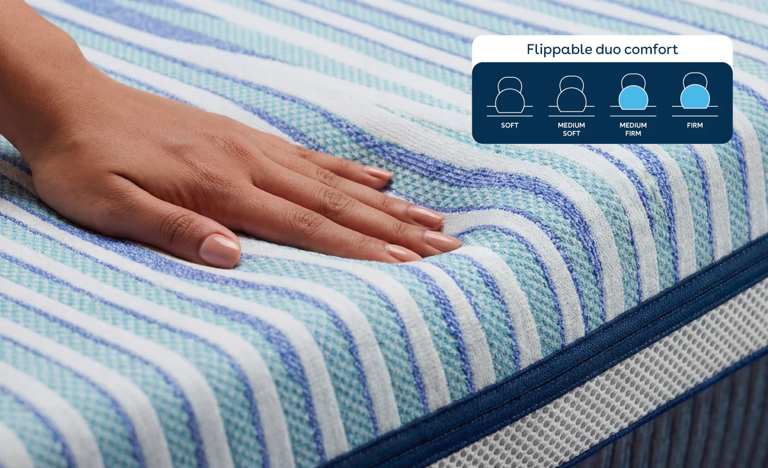 Duropedic Airboost 6.10 Arctic Ice Mattress | 1 lakh+ Airknit fibres with latex and adjustable firmness | 100 nights trial - Image 8