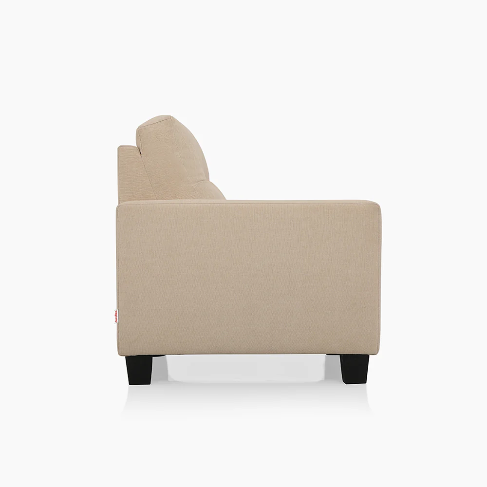 Ease Beige Fabric 1 seater sofa - Image 7