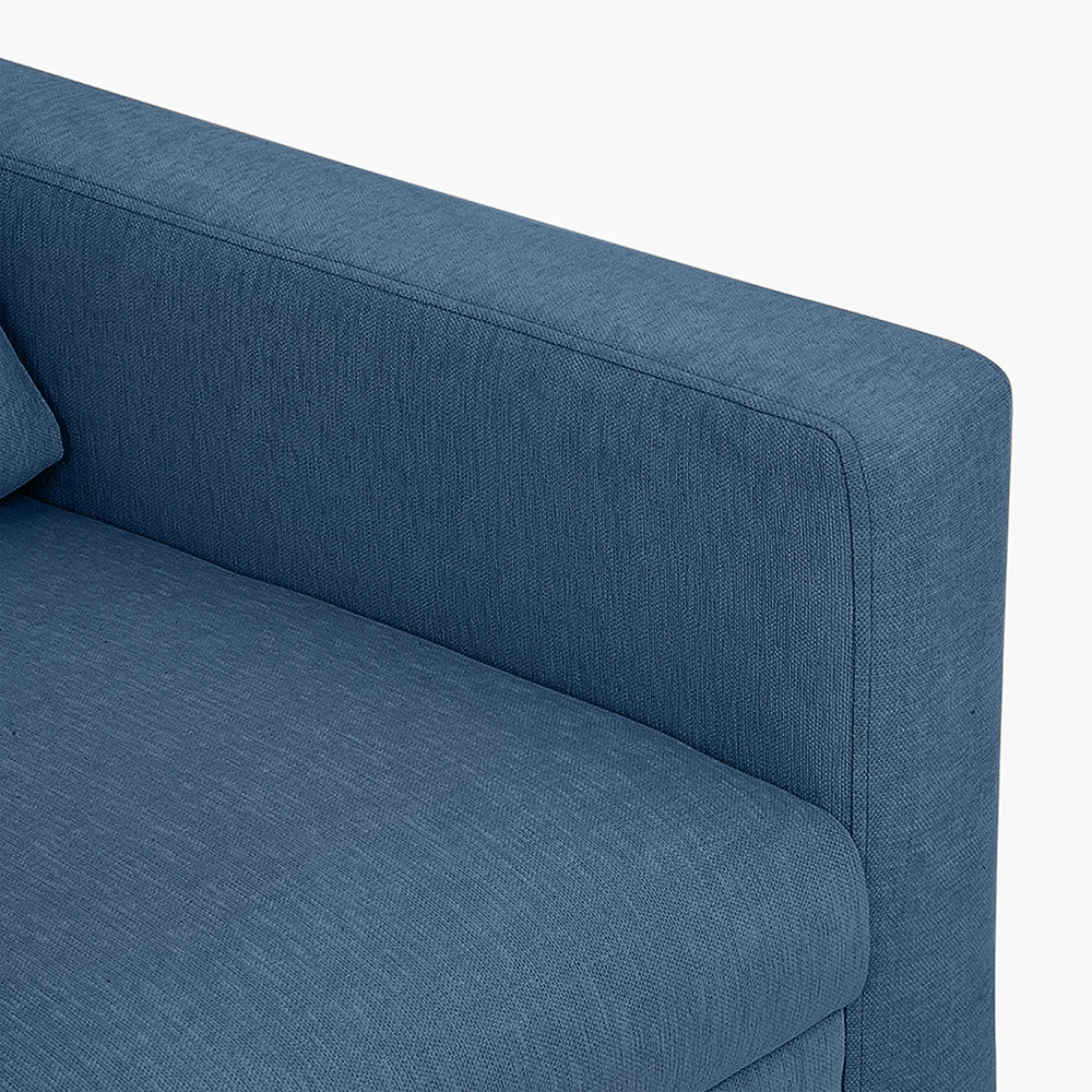 Ease Blue Fabric 1 seater sofa - Image 5