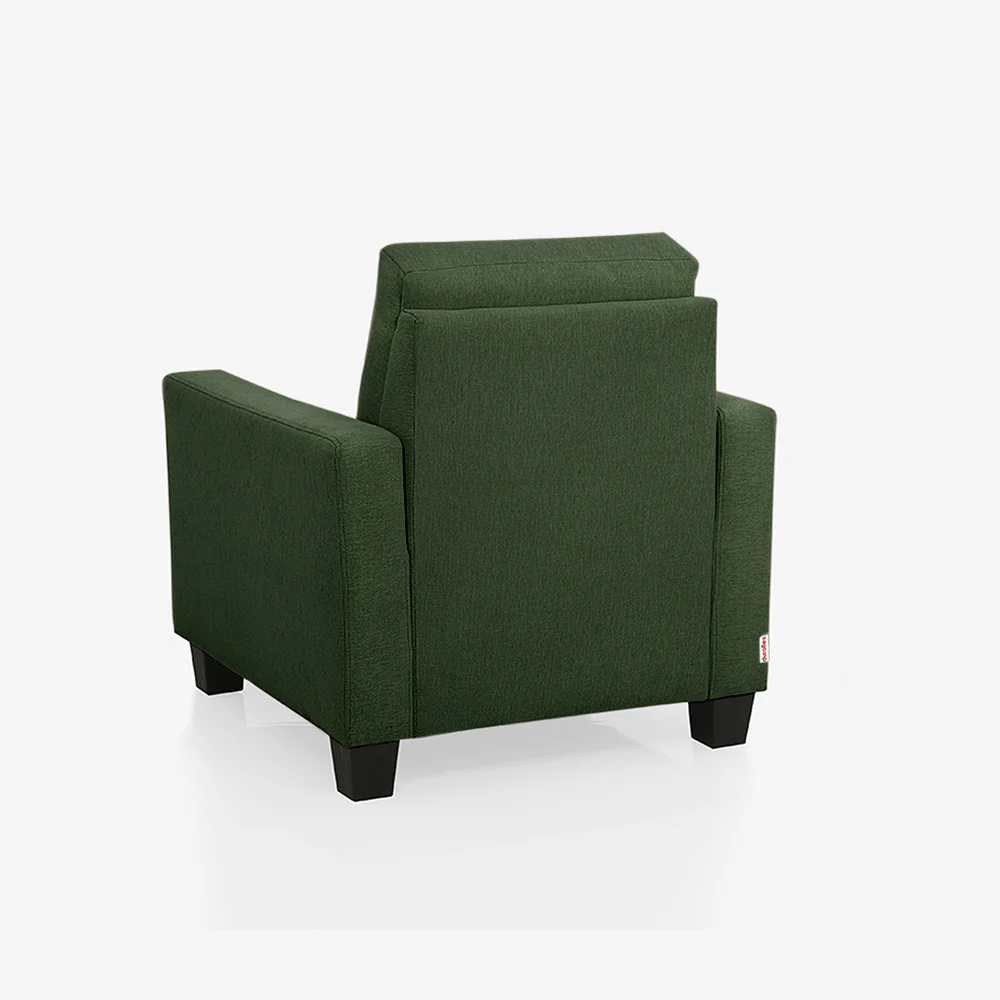 Ease Green Fabric 1 seater sofa - Image 8
