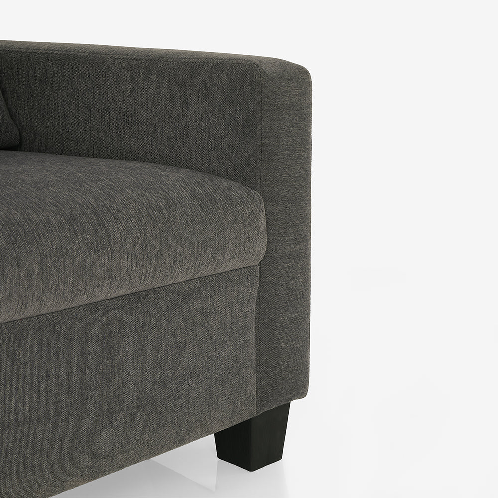 Ease Grey Fabric 2 Seater Sofa - Image 5