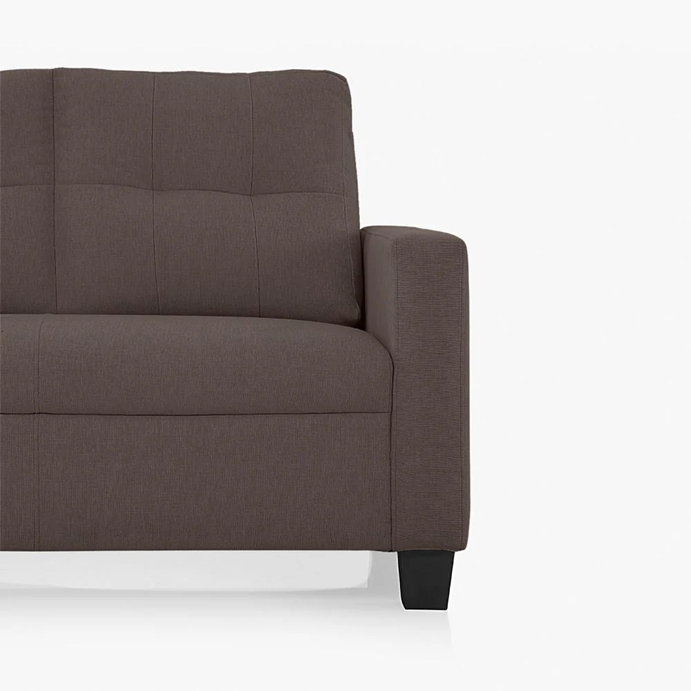 Ease Saddle Brown Fabric 3 Seater Sofa - Image 3
