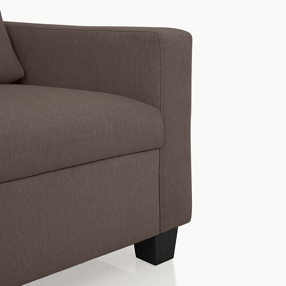 Ease Saddle Brown Fabric 3 Seater Sofa - Image 5