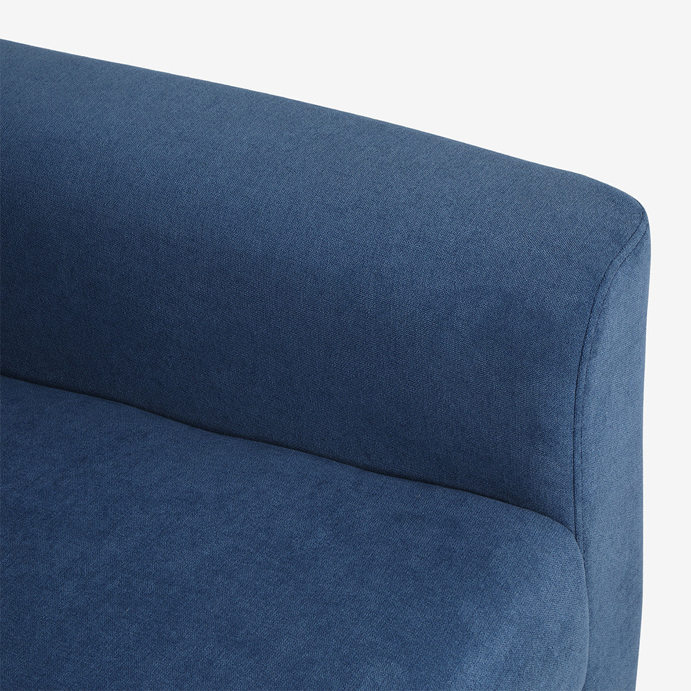 Utopia Blue Fabric 1 seater sofa - Image 5