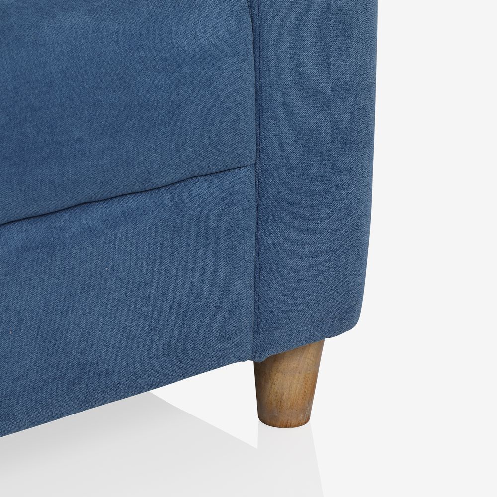 Utopia Blue Fabric 2 Seater Sofa - Image 7