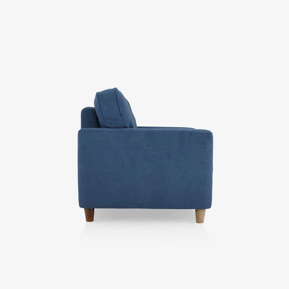 Utopia Blue Fabric 2 Seater Sofa - Image 8