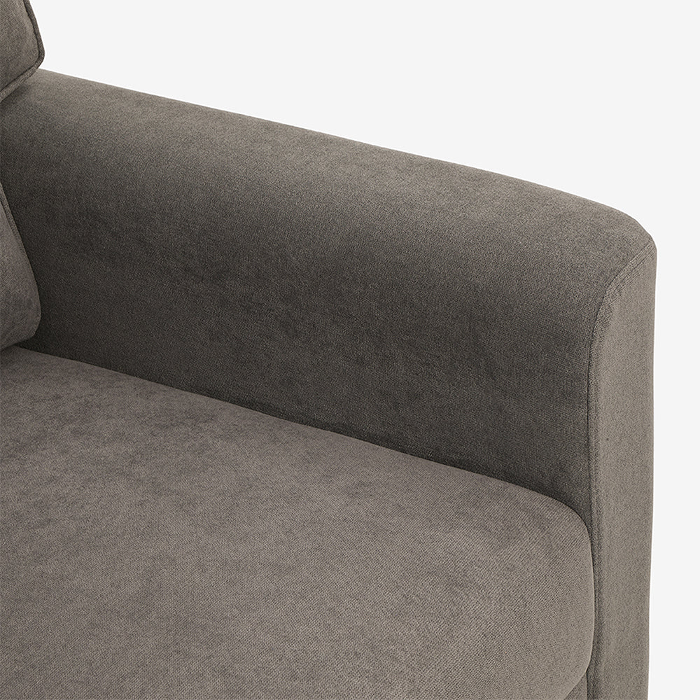 Utopia Grey Fabric 1 seater sofa - Image 6