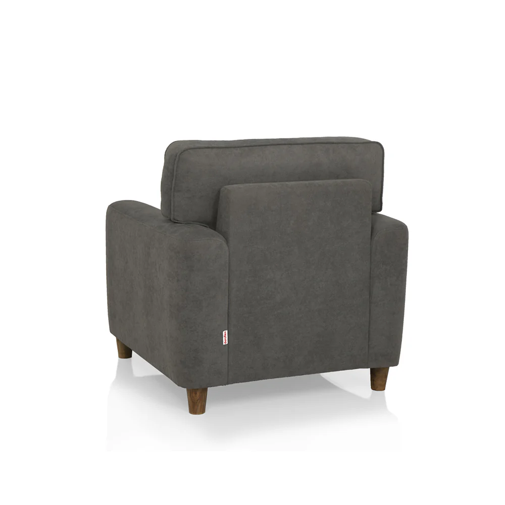 Utopia Grey Fabric 1 seater sofa - Image 9