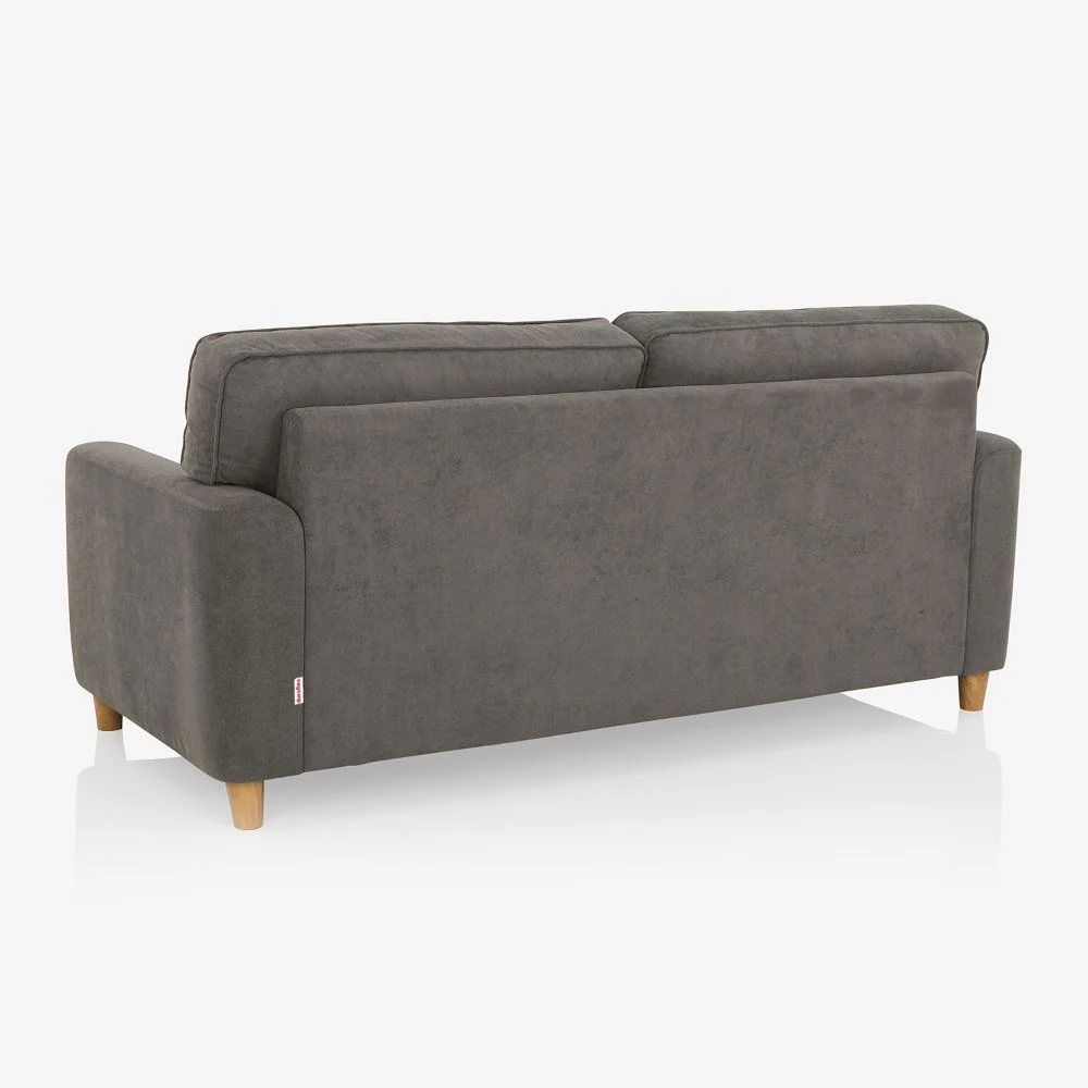 Utopia Grey Fabric 3 Seater Sofa - Image 9