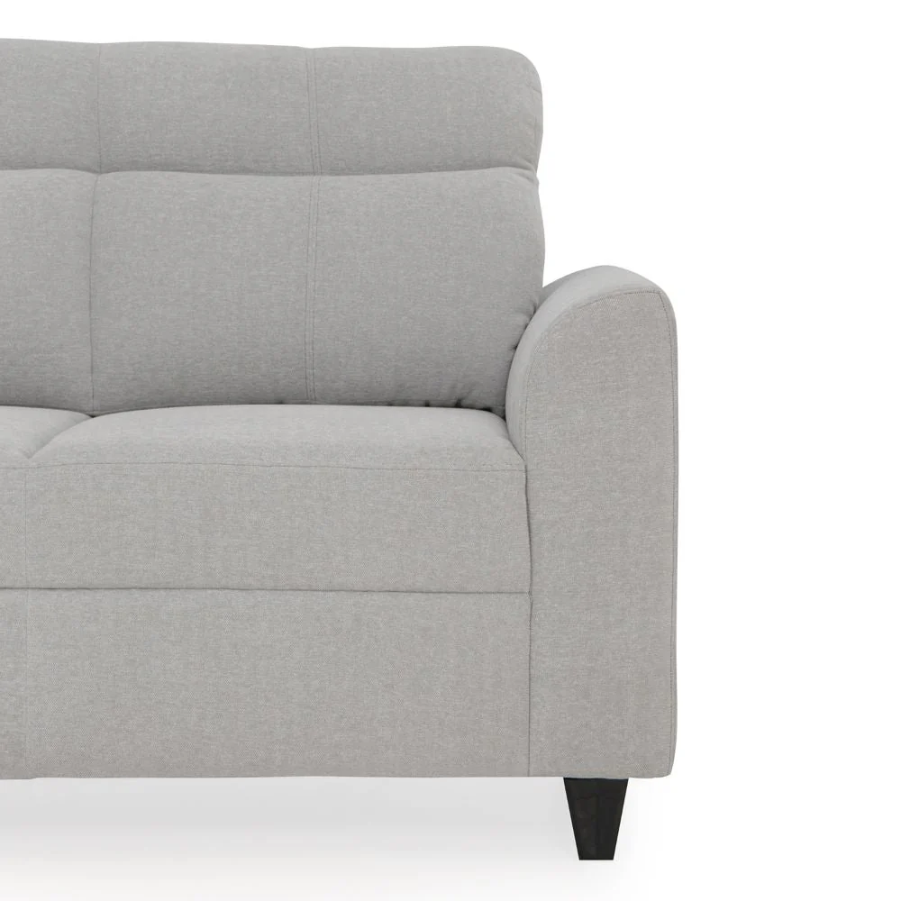 Zivo Plus Cloudy Gray Fabric 2 Seater Sofa with Lounger - Image 9